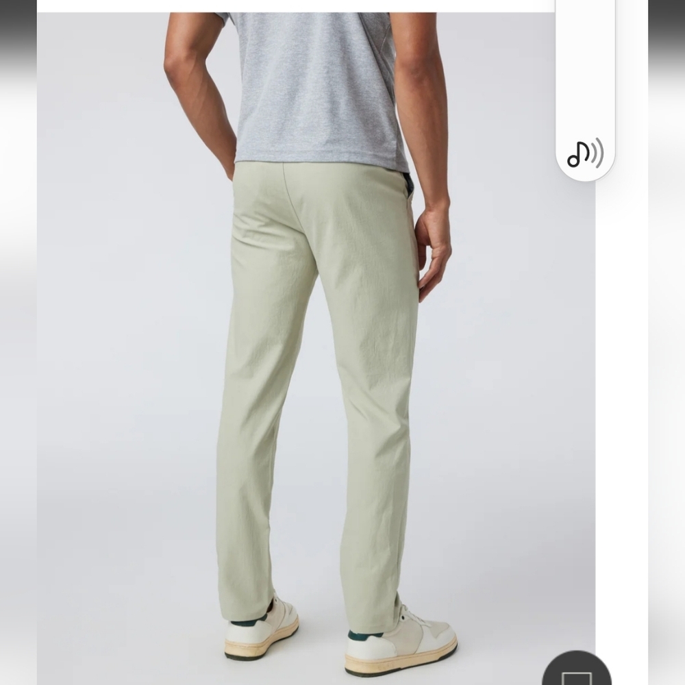 NWT Men's Vuori Cascade Tech Chino Pant. In Color Winter Pear. Size W 30" L 30" - Picture 3 of 13